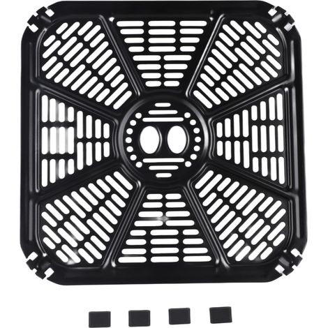Plateau double antiadhésif pour friteuse à air chaud, noir (1/5)
