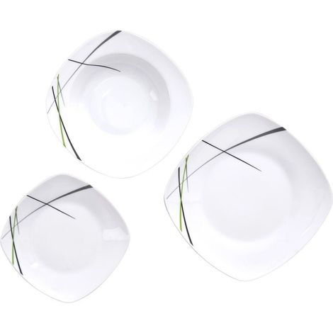 Élégant service en porcelaine de 16 pièces pour 6 personnes (1/4)