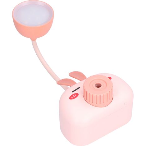 Faltbare LED-Schreibtischlampe, niedliches Tiermotiv, multifunktionaler Stiftehalter und Anspitzer für Zuhause oder Büro, Rosa (1/5)