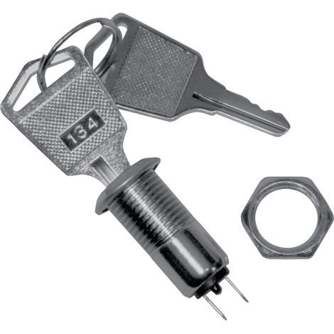 TRU COMPONENTS TC-SS1U TC-SS1U Schlüsselschalter 3 A 1 x Ein/Ein 1 St.