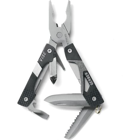Gerber Vise Mini Tool Multitool Zange Schlüsselanhänger schwarz (1/2)