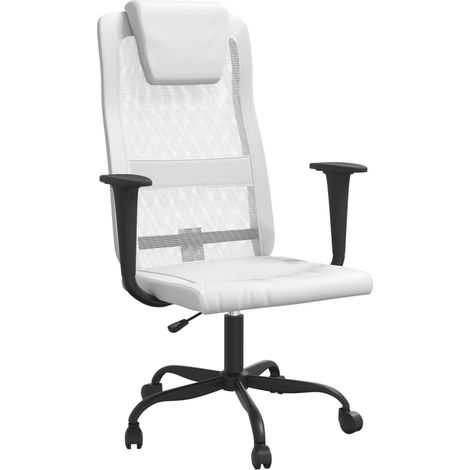 Silla de oficina blanca de altura regulable silla de ordenador/estudio 020024064 (1/5)