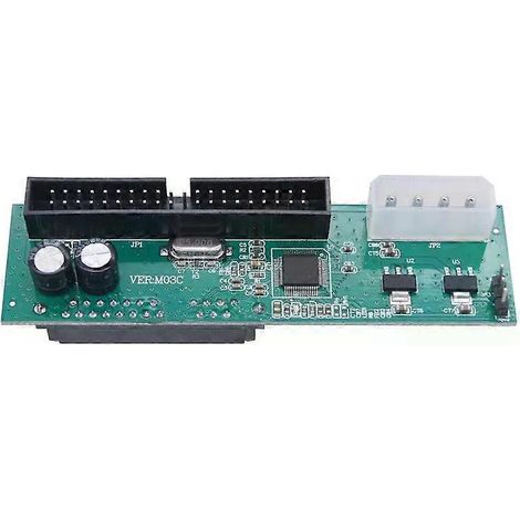 Adaptateur SATA vers IDE, convertisseur d'interface PATA vers SATA pour disques durs 22 broches, 25 broches et 35 broches (HDD/CD/DVD-ROM) - JXLGV (1/4)