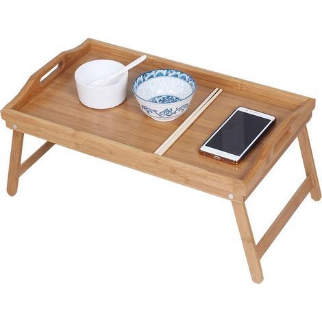 Plateau pliable en bambou, multifonctionnel, coupe/plateau à fruits — (1/5)