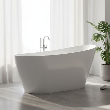 Voda Design Ribble Modern Freestanding Slipper Bath - 1700mm (1/3)