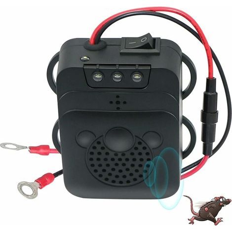 Répulsif Ultrason pour Voiture avec Stroboscopique LED, Garage pour Voiture Rongeurs Souris Bestioles Maison Garage Grenier Camping (1/4)