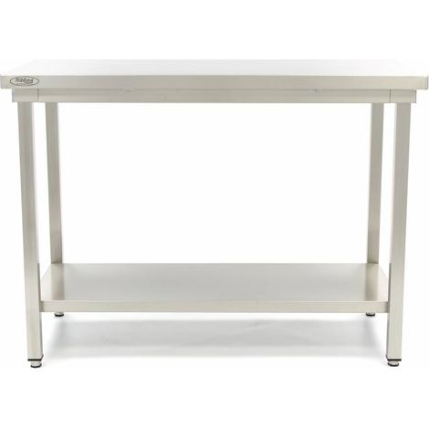 Table en acier inoxydable - 180 x 70 cm - Hauteur réglable - Maxima