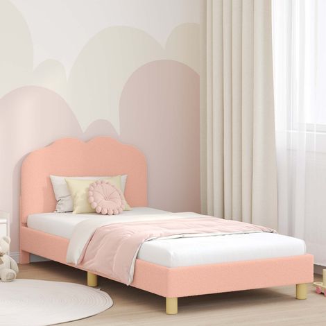 Cadre de lit pour enfants avec tête de lit-Structure de lit Rose 80 x 200 cm 781316 (1/5)