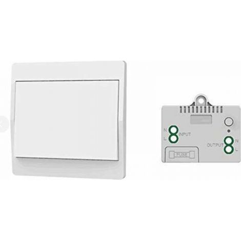 Interrupteur sans fil autoalimenté,sans pile,télécommande sans fil pour les lumières et appareils électriques,étanche et sûr (1/5)