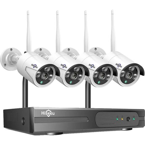 Système de Caméra de Surveillance, 5MP, Vision Nocturne, 5MP 10CH NVR 4 Caméras, Aucun (1/2)