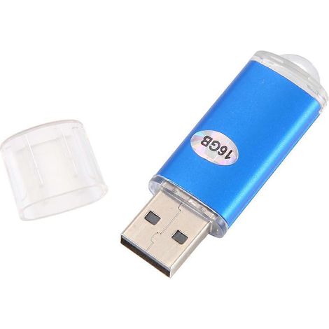 USB-Speicherstick (Flash-Laufwerk) für PC und TV, blau, 16 GB (1/5)