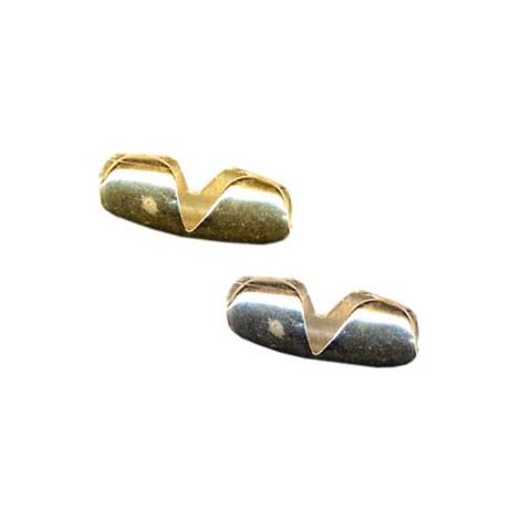 CHIUSURE PER CATENA A PERLINE- in ottone nichelato - 200 pezzi
