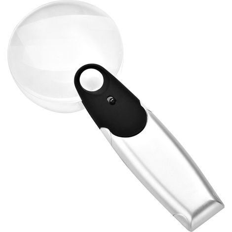 Loupe de bureau avec support 20X/30X et éclairage LED pour lecture, malvoyants et seniors (piles non incluses) (1/4)