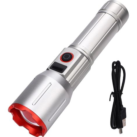 Lampe de poche Rechargeable, Super lumineuse, Zoomable, étanche (1/5)