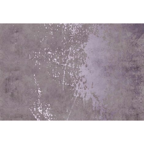 Papier peint panoramique pour salle à manger Tapisserie panoramique moderne violette Papier peint panoramique imitation béton (1/2)