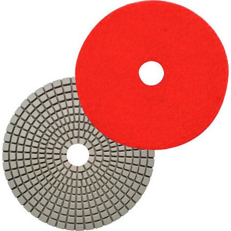 Pad de polissage diamanté à sec auto-agrippant D.125 mm x Gr. 1500 - Béton - Diamwood (1/2)