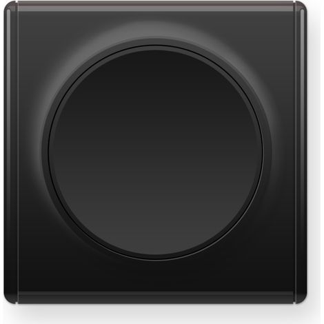 Interrupteur simple allumage – plaque finition Florence noir – pour installation électrique – polycarbonate surface mate – Warm-On