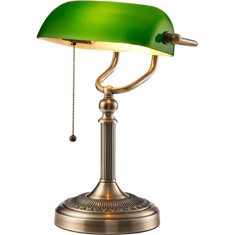 Lampe de banque créative mode rétro lampe d'étude de bureau vieux Shanghai république de chine style lampe de bureau (1/5)