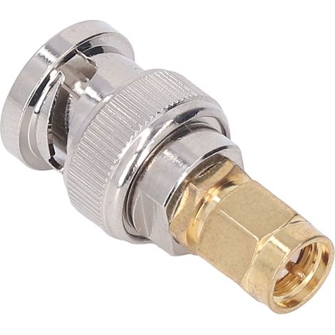10 Adaptateurs SMA Mâle vers BNC Mâle pour Câbles Coaxiaux RF - Connecteurs de Conversion Haute Performance (1/5)