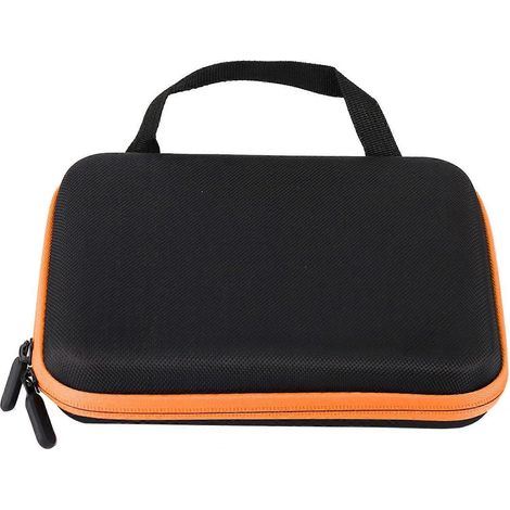 Boîte à huiles essentielles, étui de rangement portable à 63 emplacements avec insert en mousse et poignée de transport - 21,6 x 17,3 x 4,8 cm (orange) (1/5)