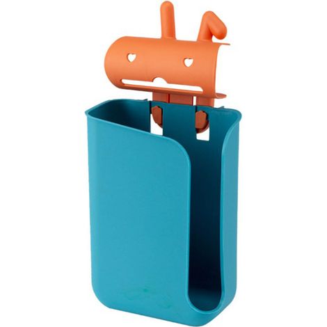 Boîte de rangement murale sans perçage pour sacs poubelles de cuisine, motif dessin animé, pour sacs de courses et articles ménagers (1/5)