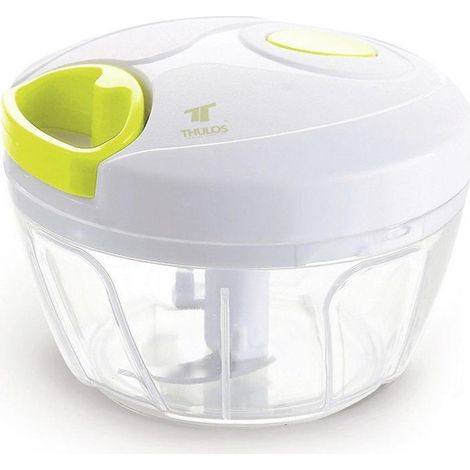 Thulos Mini Chopper & Cutter, divetro, biancoe verde.