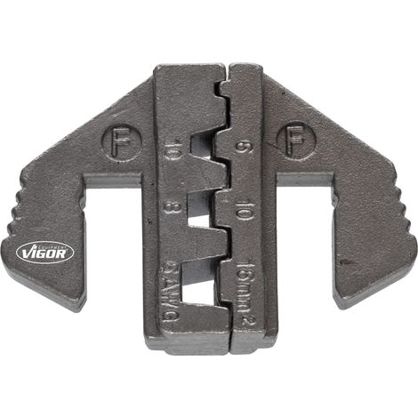 VIGOR Jeu de mâchoires de sertissage F V2499-F, paire