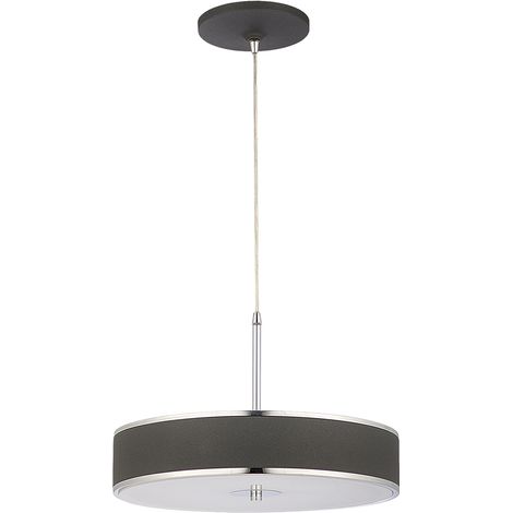 Lampadario sospeso moderno grafite Ø40 3xE14 Jupiter