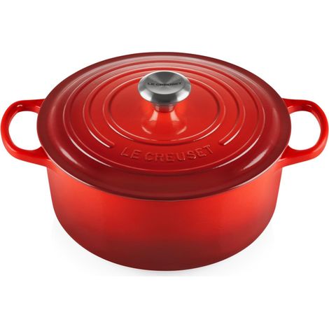 Cocotte ronde en fonte émaillée avec couvercle, 26 cm, 3.3 Litre, Cerise, 21177260602430 (1/5)