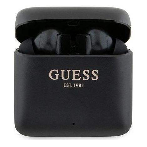 Auriculares Bluetooth TWS Guess con base de carga, color negro. (1/5)