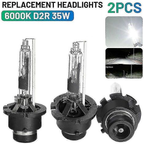 2 ampoules de phares D2R 35 W 6000 K blanc, kit de conversion pour lampes xénon HID
