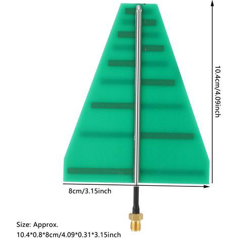Logarithmisch-periodische UWB-Richtantenne 15 W 1,35–9,5 GHz Breitband linear 5–6 dB