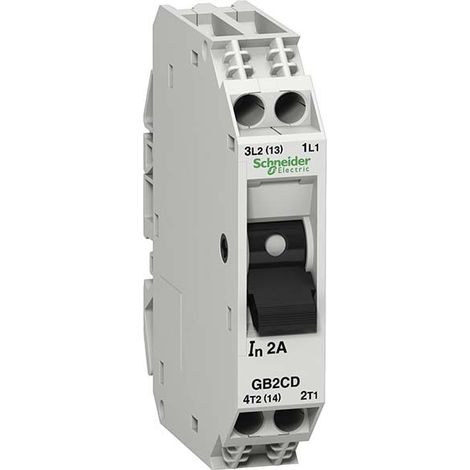 TeSys GB2 - disjoncteur pour circuit de contrôle - CD - 1 A - 1P+N - 1d - GB2CD06