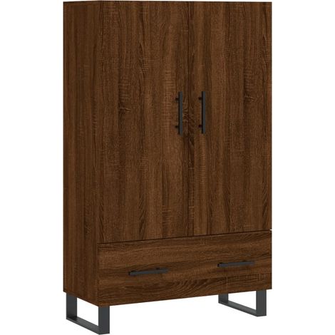 Maison Exclusive - Buffet haut chêne marron 69,5x31x115 cm bois d'ingénierie (1/5)