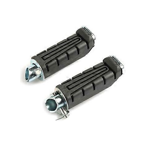 Moto Black Fußrasten hinten, links & rechts, Gummifüße für Motorräder YBR 125 XTZ 125 (1/5)