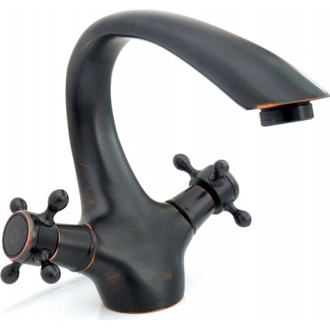 RUBINETTO LAVABO REA RETRO OLD BLACK