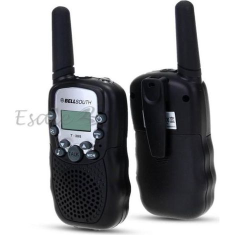 2pcs Mini Talkie Walkie Interphone 22 Canaux 2-Voies Portée 3KM Portable Noir EU multicolore TALKIE-WALKIE (1/4)