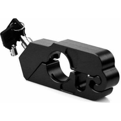 Verrou de Frein pour Moto, Alliage daluminium Verrouillage de Guidon pour Moto Serrure Antivol Verrouillage de Sécurité(Noir)