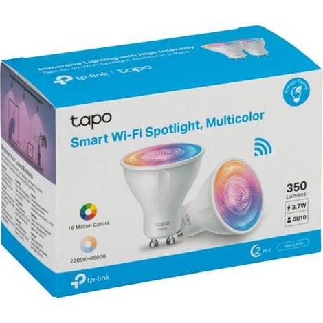 Tapo L630 GU10 (2 Stück) Intelligente LED Lampe, RGB (1/2)