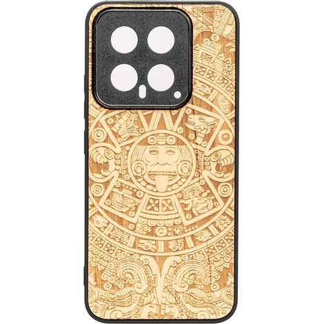 Bewood Holzetui für Xiaomi 14 AZTEC CALENDAR ANIEGRE (1/2)
