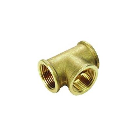 10 x IDRAULICA-TEE 130 OTTONE GIALLO D 1/2