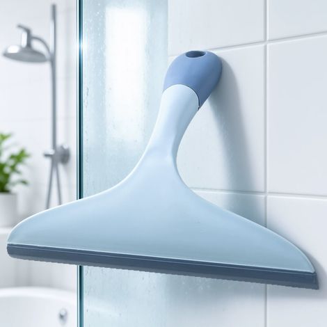 Raclette de nettoyage en silicone bleueMulti-usages pour vitre et solOutil de nettoyage domestique pratique (1/4)