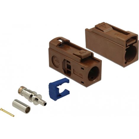 Delock FAKRA F hembra de 25 mm (largo) para prensar