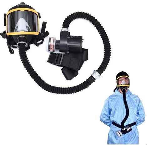 Electrically powered, air-fed, constant-flow respiratory system device (1/5)