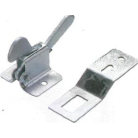 Loqueteau de placard cocotte acier zingué avec gâche VACHETTE LOQCOTF05 (1/5)