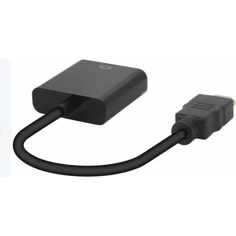 Adaptateur HDMI vers VGA, plaqué or HDMI vers VGA (mâle vers femelle) pour ordinateurs, ordinateurs de bureau, ordinateurs portables, PC, téléviseurs HD, Chromebooks, Raspberry Pi, Roku, Xbox, etc. No (1/4)