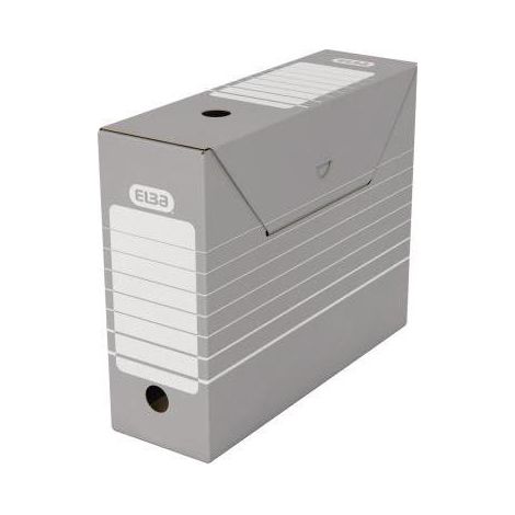 ELBA Archivschachtel tric 100552039 9,5x26,5X34cm Pappe grau/weiß (1/4)