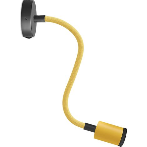Lampada Fermaluce Flex 30 Pastel con mini rosone con interruttore e mini faretto GU1d0