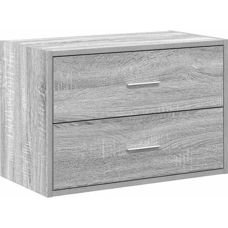 Maison Exclusive - Armadio con 2 Cassetti Grigio Sonoma 60x31x40 cm in Truciolato