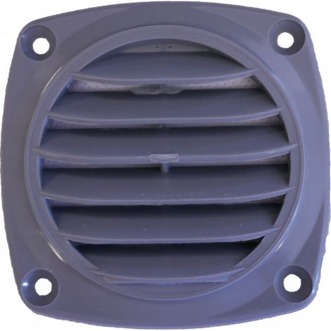 Grille d'aération ronde gris - NUOVA RADE - diam 85 mm (1/2)